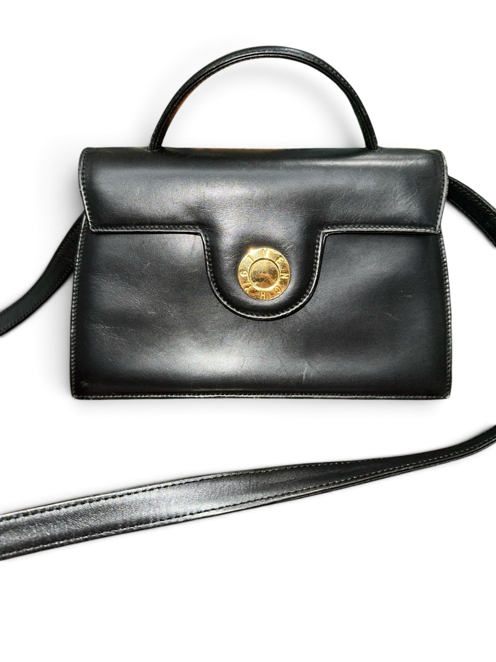 Vintage Givenchy Sacs ร Main Leather Top Handle Crossbody Bag
